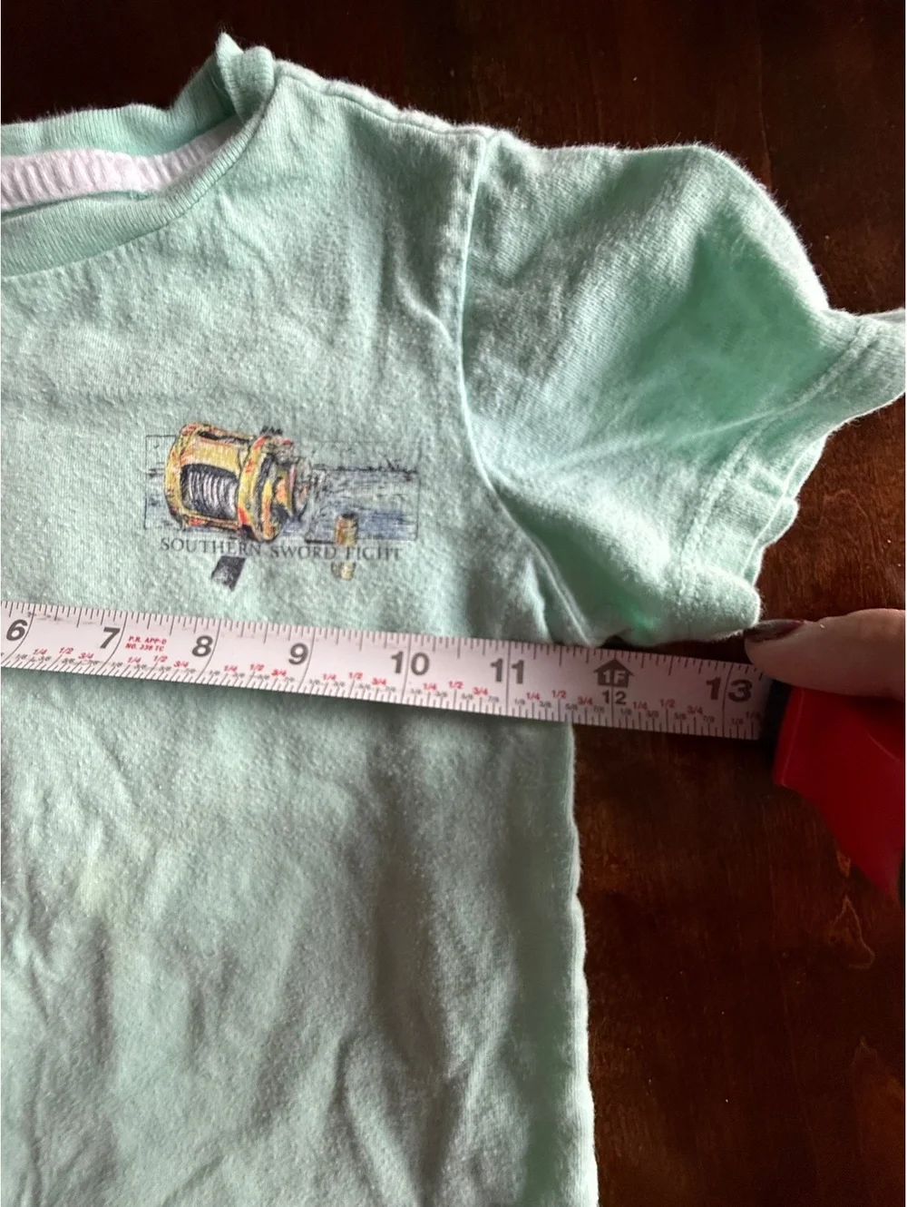Crown & Ivy Kids 3T Mint Green Southern Sword Fight Graphic T-Shirt